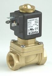M246 - 2/2 elektromagnetický ventil-nepřímo ovládaný,
pro páru NC, DN10,G1/2, 0,5-9 bar,Tmax.180°C
konektor není součástí balení ventilu