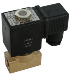 2VE6DF - Elekromag. ventil G1/4, bez cívky, světlost 6mm,
standardní napětí - 230V AC, 24V DC,
pracovní tlak: min. 0,05 bar, max. 16 bar (T 125°C, Pmax. 6 bar)