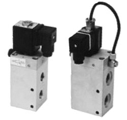 3VE10DIF - 3/2 elektropneumaticky ovládaný ventil G3/8, 
světlost 10 mm, pracovní tlak 2-10 bar, 230V