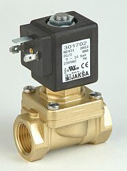 M2451 - 2/2 elektromagnetický ventil - nuceně ovládaný, DN12; G1/2, 230V AC, 0-10bar, NC, Tmax.+85°C
konektor není součástí balení ventilu