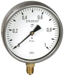 03313 - S - Standardní tlakoměr se spodním přípojem
03313 - S 0-600Kpa M20x1,5
