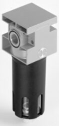 FIL 3/8 50 RMSA TMV - filtr mechanických nečistot a odlučovač kondenzátu G3/8, 
vložka 50 µm, nádobka 45 cm3,
ruční/poloautomatické odpouštění kondenzátu