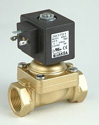 M2521 - 2/2 elektromagnetický ventil - nuceně ovládaný, DN18; G3/4, 115V AC, 0-10bar, NC, Tmax.+85°C
konektor není součástí balení ventilu
