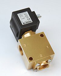 XD329-pro BIO naftu - 3/2 elektromagnetický ventil - přímo ovládaný, DN13; G3/8, 24V DC, 0- 2bar, 
NC, Tmax.+85°C, konektor není součástí balení ventilu

