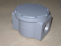 Plynový filtr KAP, Rp1 1/2" (DN40), PN -16. - Zvitov pipojen  RP 1 1/2 (DN40), PN-16, (max.tlak: 6 bar) ,filtran schopnost 5MY.