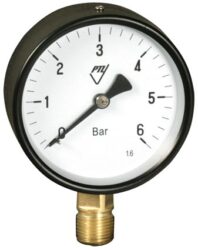 03312 - AZ - Standardní tlakoměr se spodním přípojem.
03312 - AZ M20x1,5