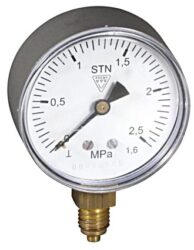 03304 - S - Standardní tlakoměr se spodním přípojem.
03304 - P  M12x1,5