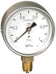 13312 - V - Standardní tlakoměr se spodním přípojem (vodotěsný).
13312 - V M20x1,5