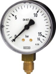 111.10.50 - Standardní tlakoměr se spodním přípojem.
111.10.50 G1/4