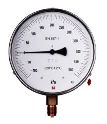 MM160K/117/0,6 - Etalonový tlakoměr se spodním přípojem.
MM160K/117/0,6